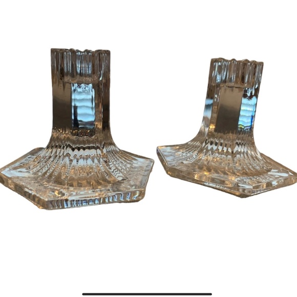 Glorious Tiffany & Company Crystal Candlesticks - Picture 3 of 4